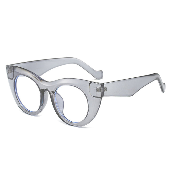 Ladies Cat-Eye Sunglasses with Wide Frame and UV Protection Bowlift