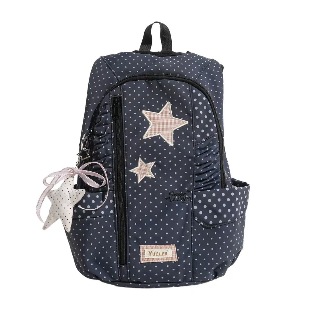 Star-Appliquéd Lightweight Backpack Bowlift