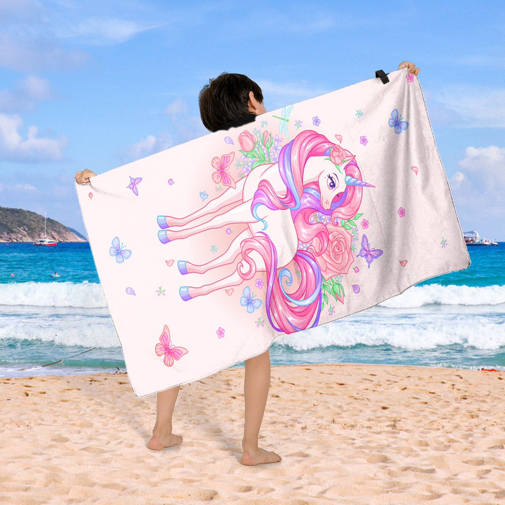 Beach blanket with colorful cupcake design Bowlift