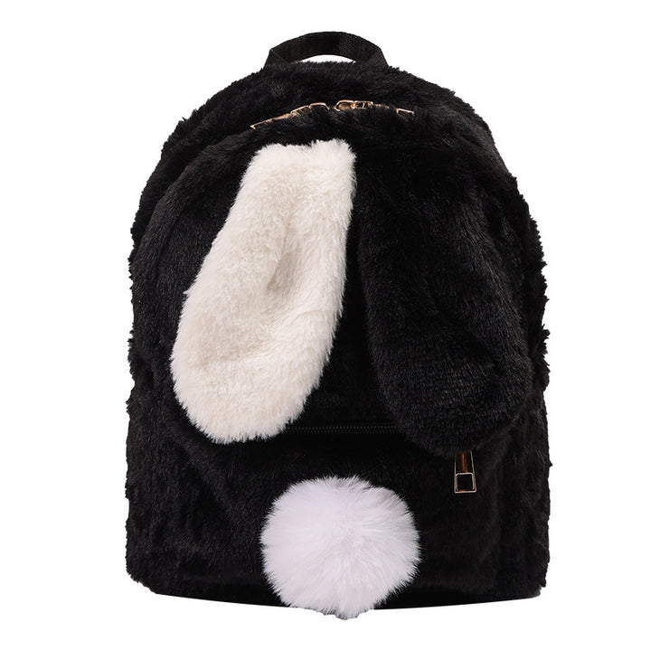 Plush Backpack with Animal Ears Bowlift