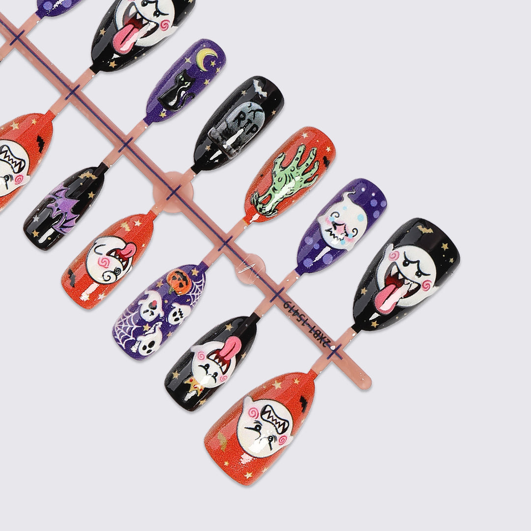 Creative Halloween Art Nail Set Bowlift