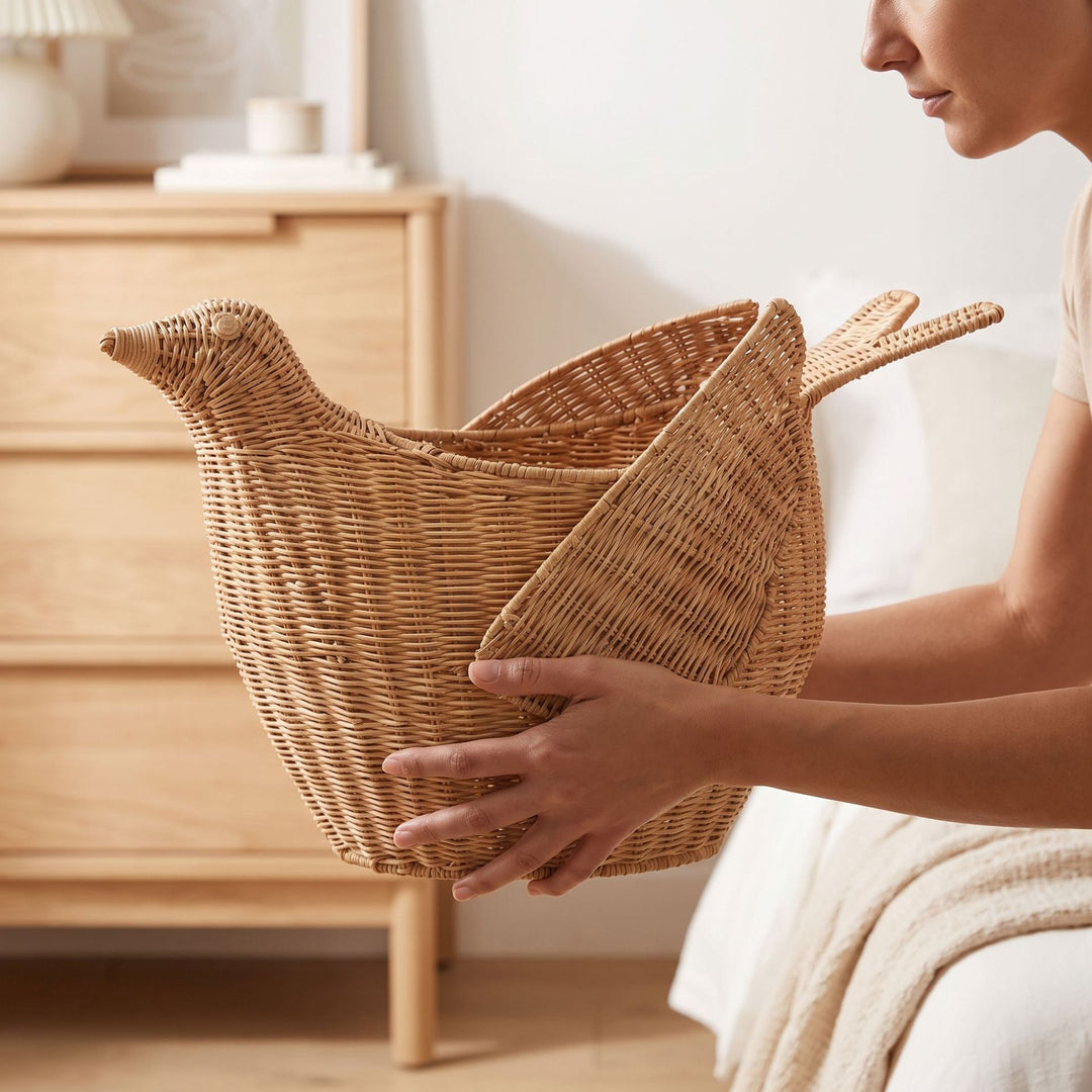 Playful basket in bird design Bowlift