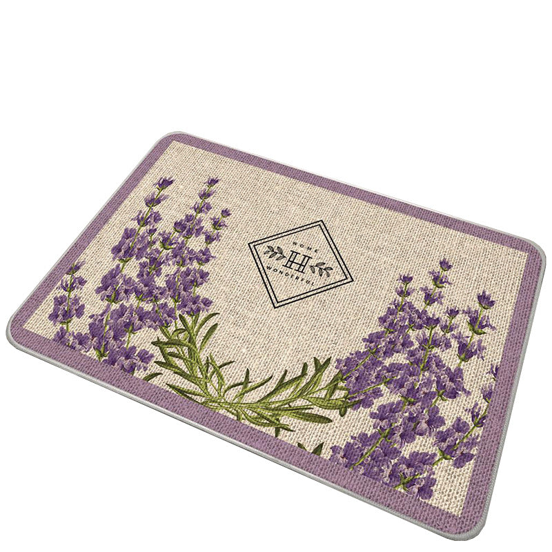 Decorative Floral Welcome Mat Bowlift
