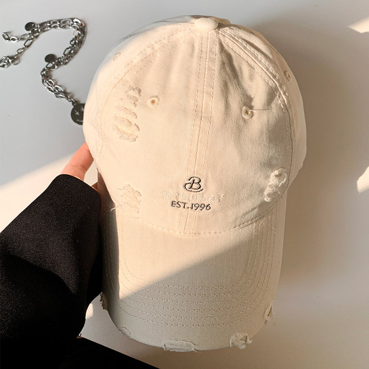 Women's Distressed Casual Baseball Cap Bowlift