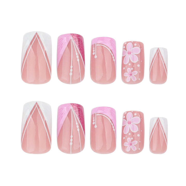Artful Nail Art with Floral Decorations Bowlift