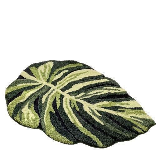 Monstera Leaf Shaped Area Rug Bowlift