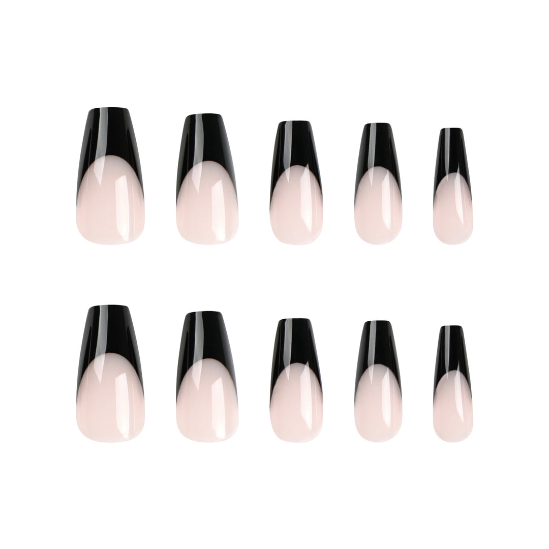 Elegant Gel Nails with trendy French Tip Bowlift