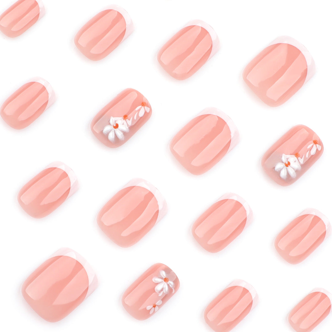 Artful nail art with elegant flower design Bowlift