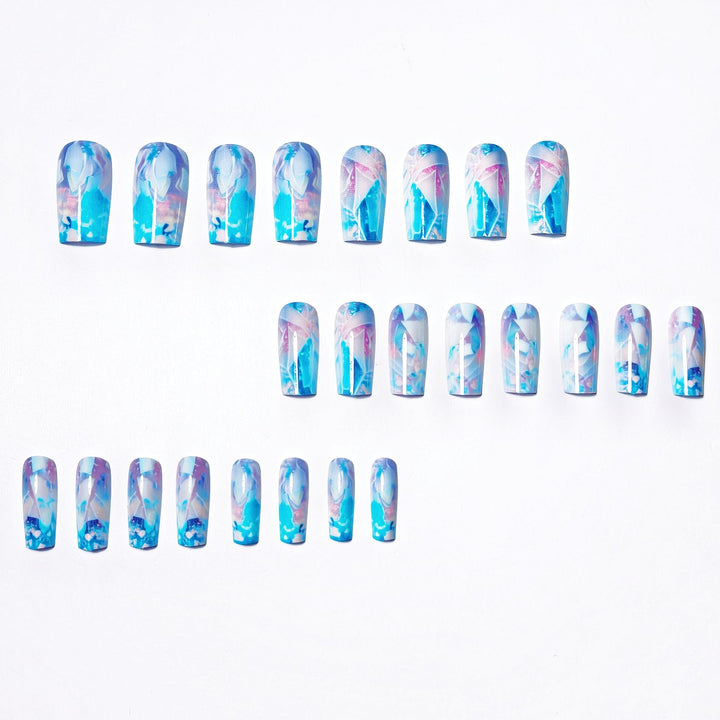 Artistic Geometric Nail Art Bowlift