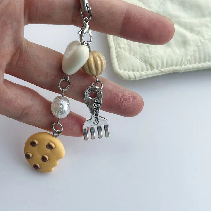 Whimsical Food-Themed Charm Keychain Bowlift