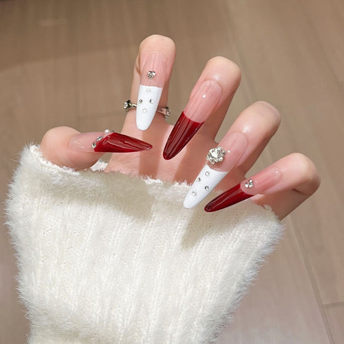 Luxury Stiletto Press-On Nail Design Bowlift