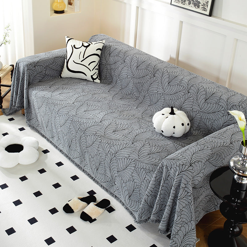 Cozy Decorative Fringe Sofa Throw Blanket