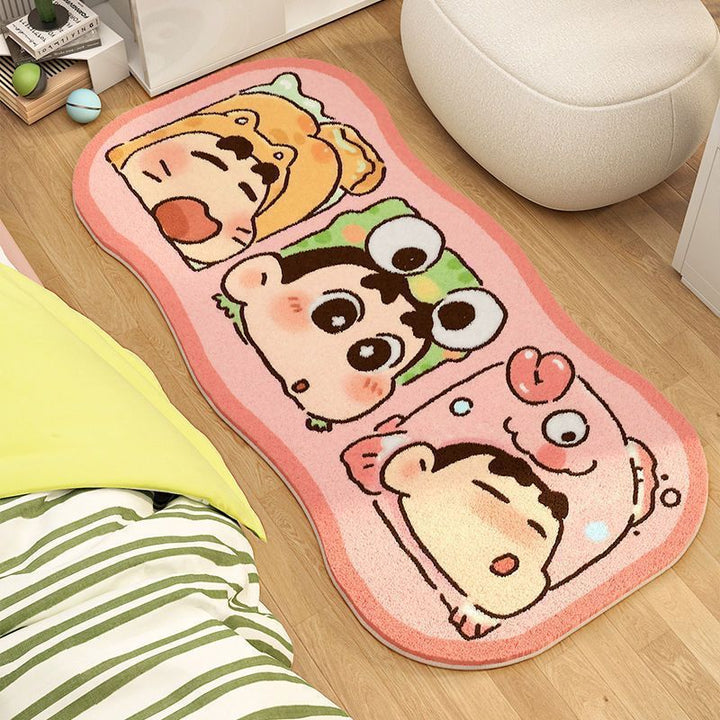 Whimsical Hamburger-Themed Area Rug