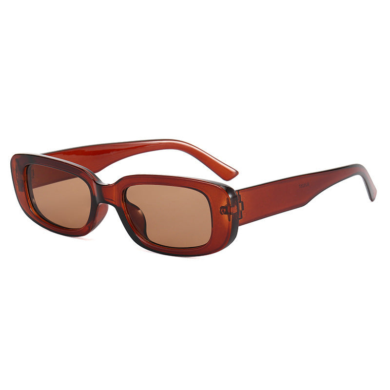 Women's fashionable rectangular sunglasses with adjustable nose pads Bowlift