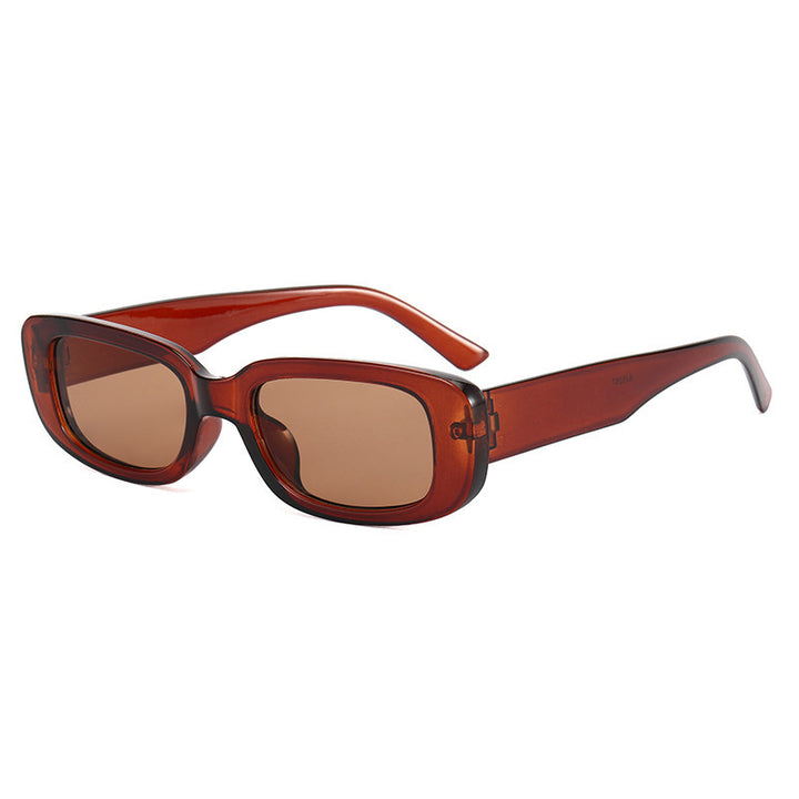 Women's fashionable rectangular sunglasses with adjustable nose pads Bowlift