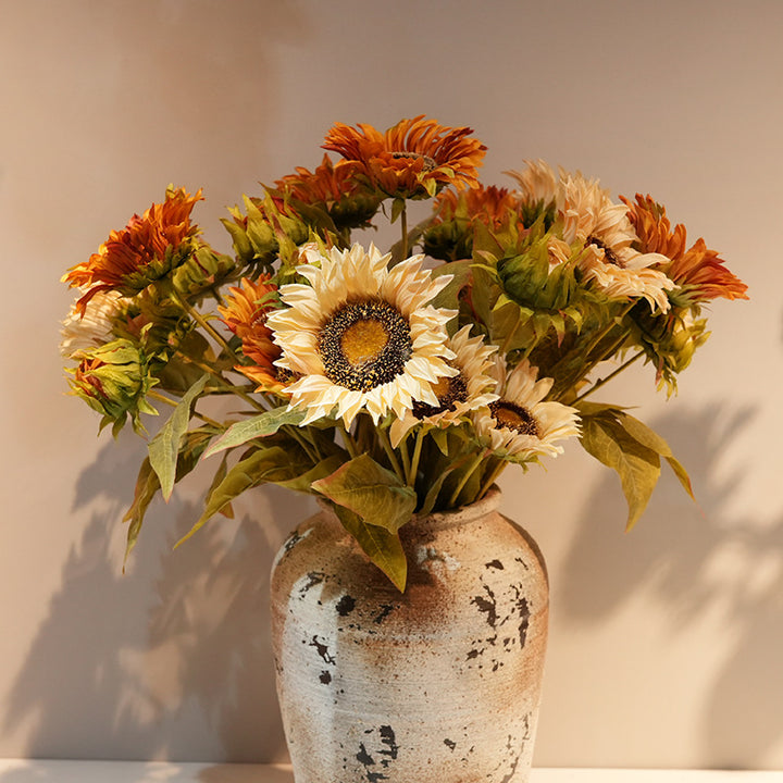 Artificial Sunflower Bouquet Bowlift