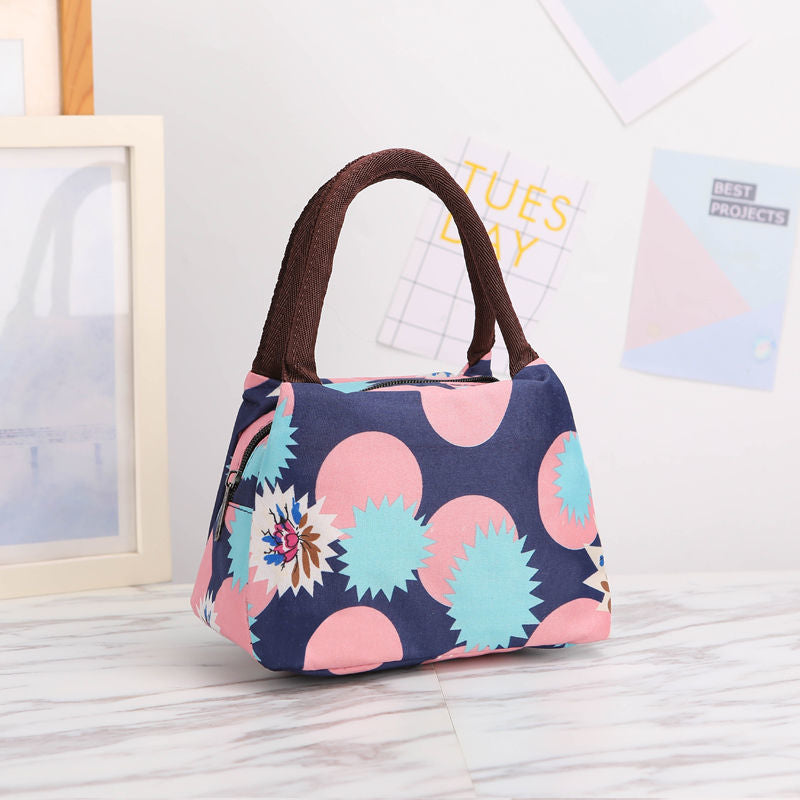 Floral Print Insulated Lunch Carrier Bowlift