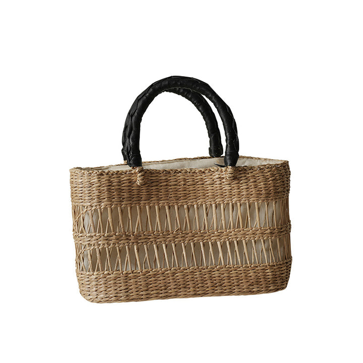 Women's handcrafted tote bag made from sustainable seagrass with stylish handles Bowlift