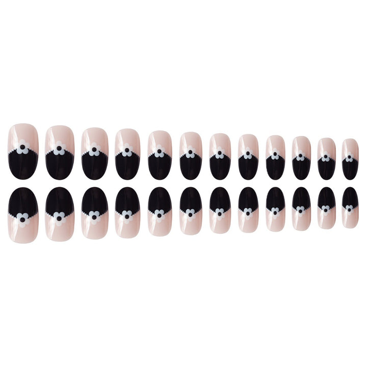 Artistic Floral Tip Press-On Nails Bowlift