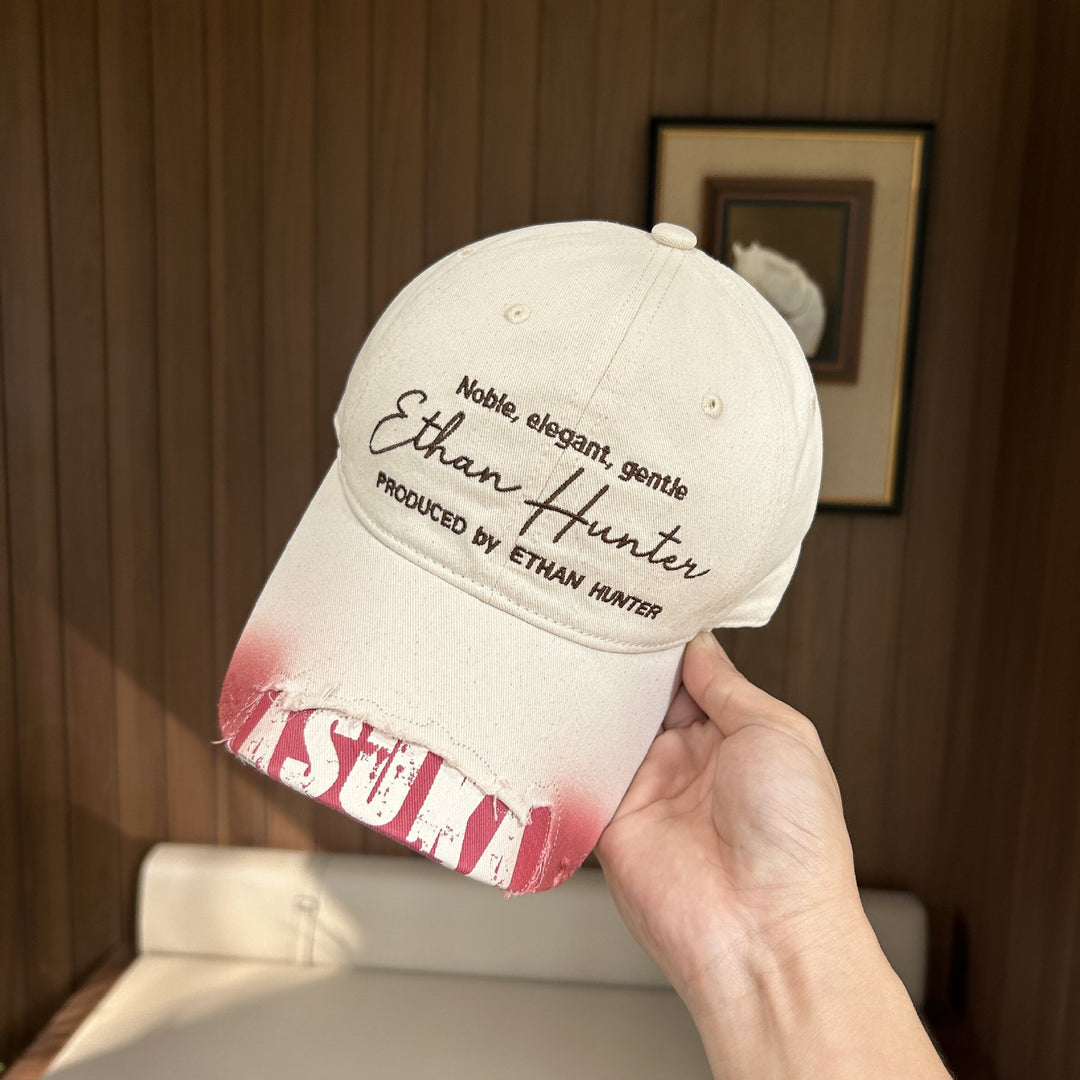 Men's Casual Vintage Embroidered Cap Bowlift