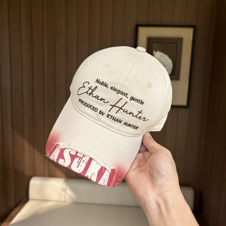 Men's Casual Vintage Embroidered Cap Bowlift