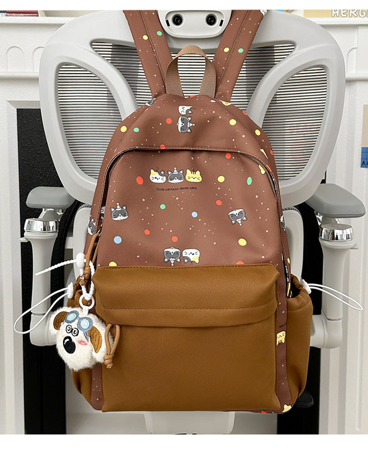 Backpack with Cute Cartoon Design and Practical Compartments Bowlift