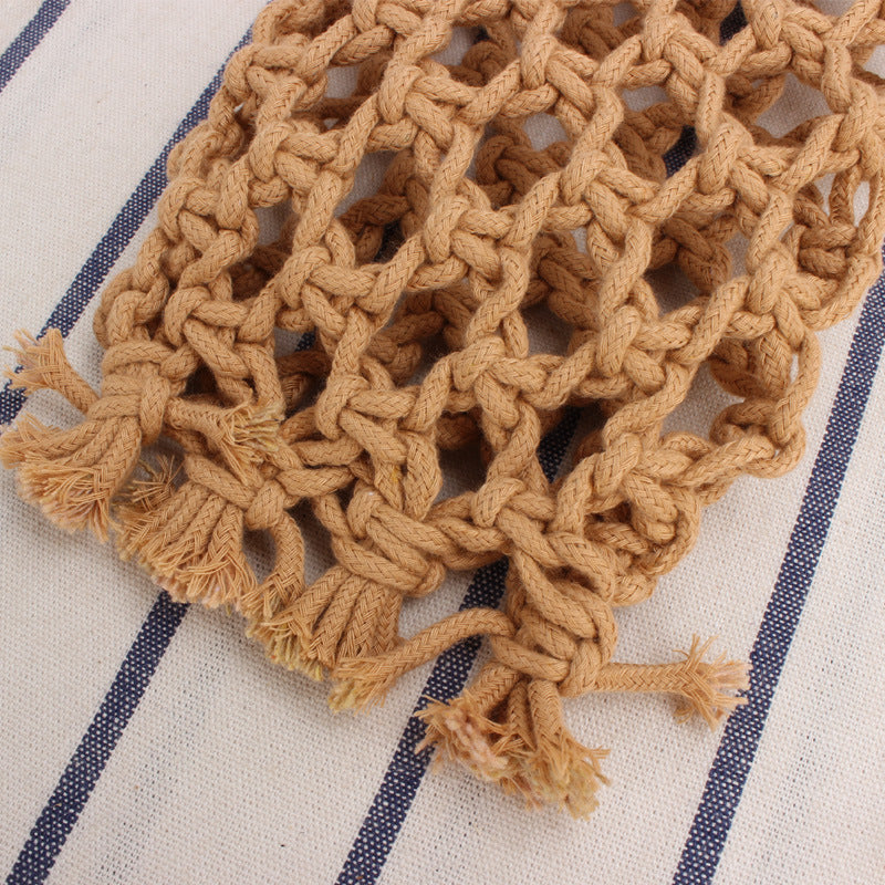 Macramé Shoulder Bag in Creative Net Design Bowlift