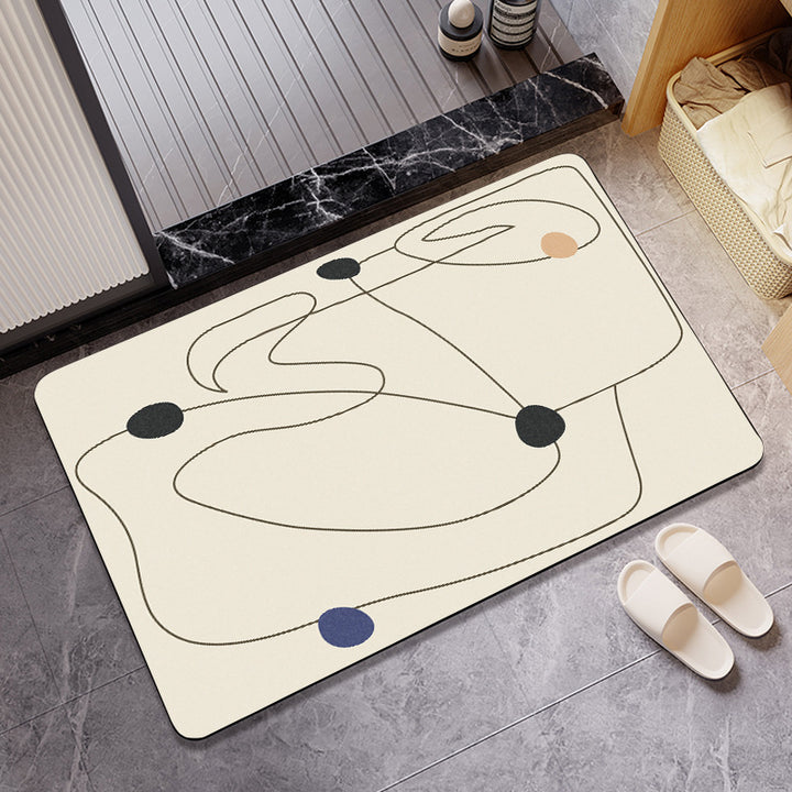 Geometric Abstract Bath Mat Bowlift