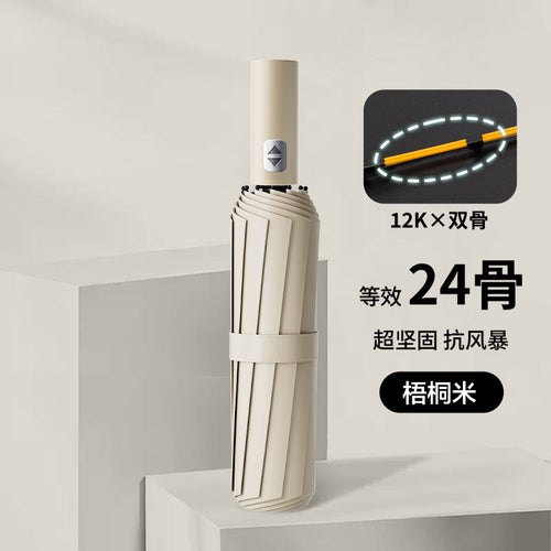 Ladies wind and rain protection umbrella with advanced double structure design Bowlift