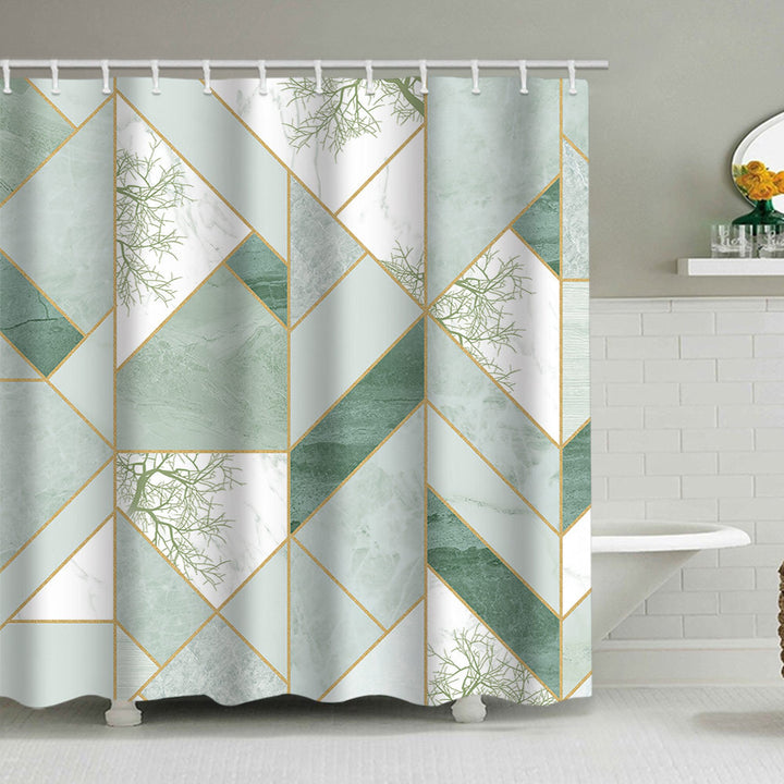 Geometric Motif Shower Curtain Bowlift