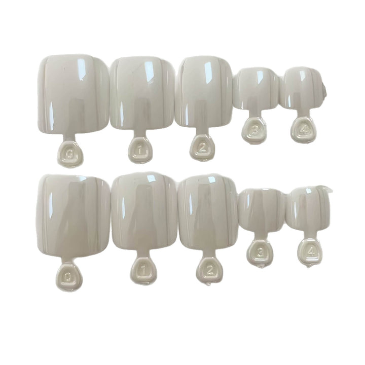 Premium Glossy Rectangle Press-On Nail Set Bowlift