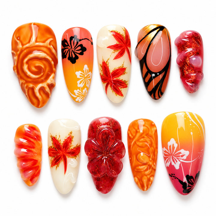 Artificial Nails Set Bowlift