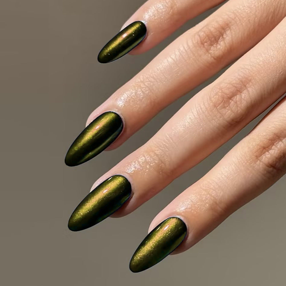 Premium Glossy Almond-Shaped Press-On Nails Bowlift