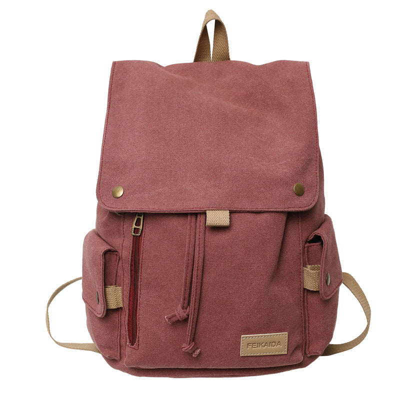 Rugged Canvas Hiking School Backpack Bowlift
