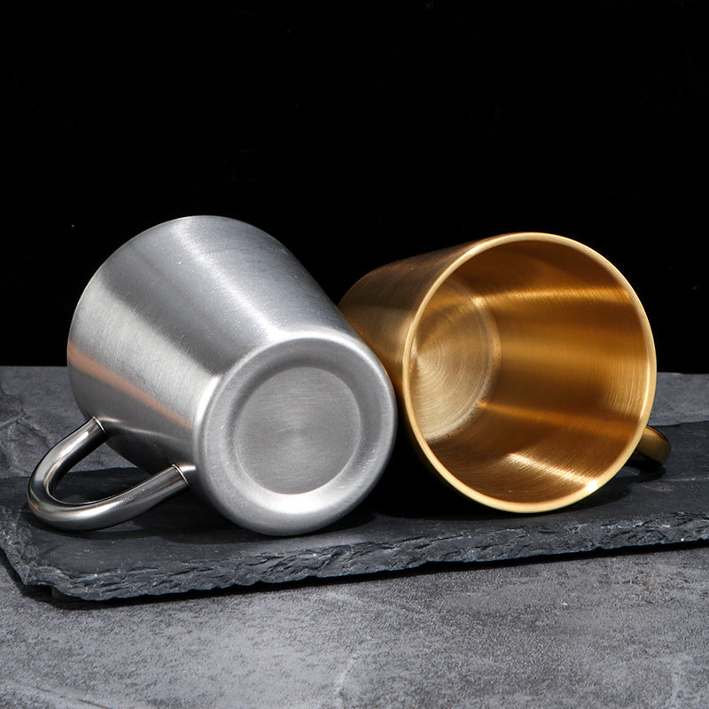 Brushed Stainless Steel Double-Wall Insulated Tumbler Cup Bowlift