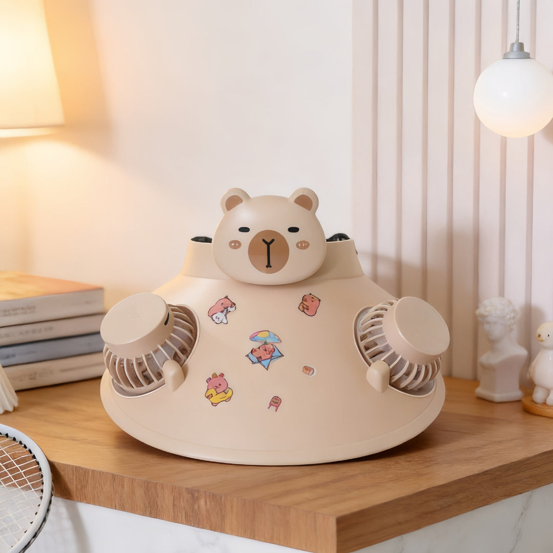 Ladies creative table fan with multifunctional design Bowlift