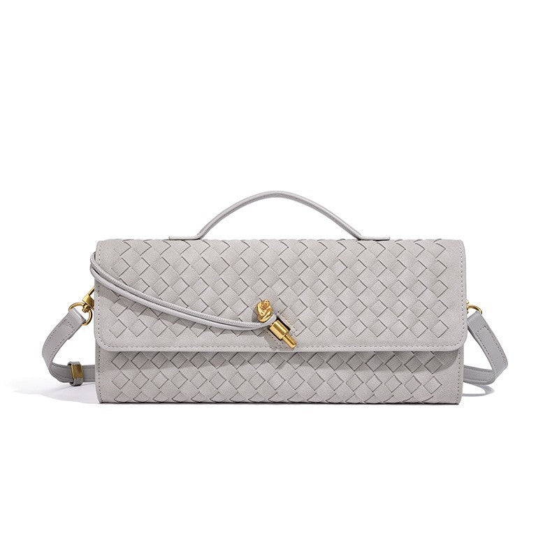 Textured Woven Clutch Purse Bowlift