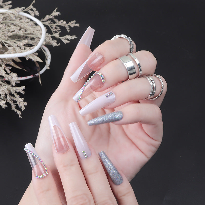 Elegant Stiletto Acrylic Nail Extensions Bowlift