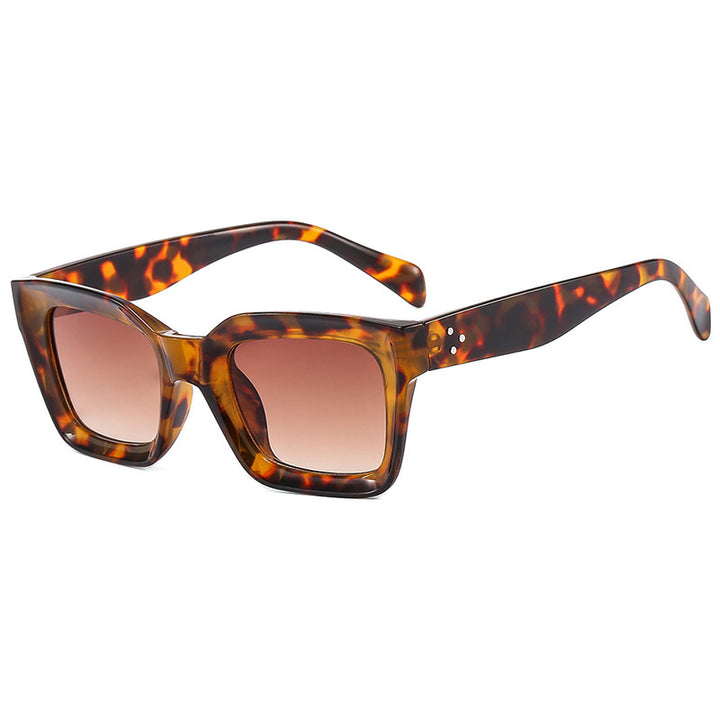 Women's fashionable square sunglasses with narrow frame Bowlift