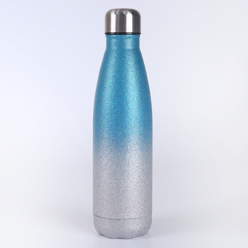 Ladies Insulated Water Bottle with Elegant Glitter Surface Bowlift