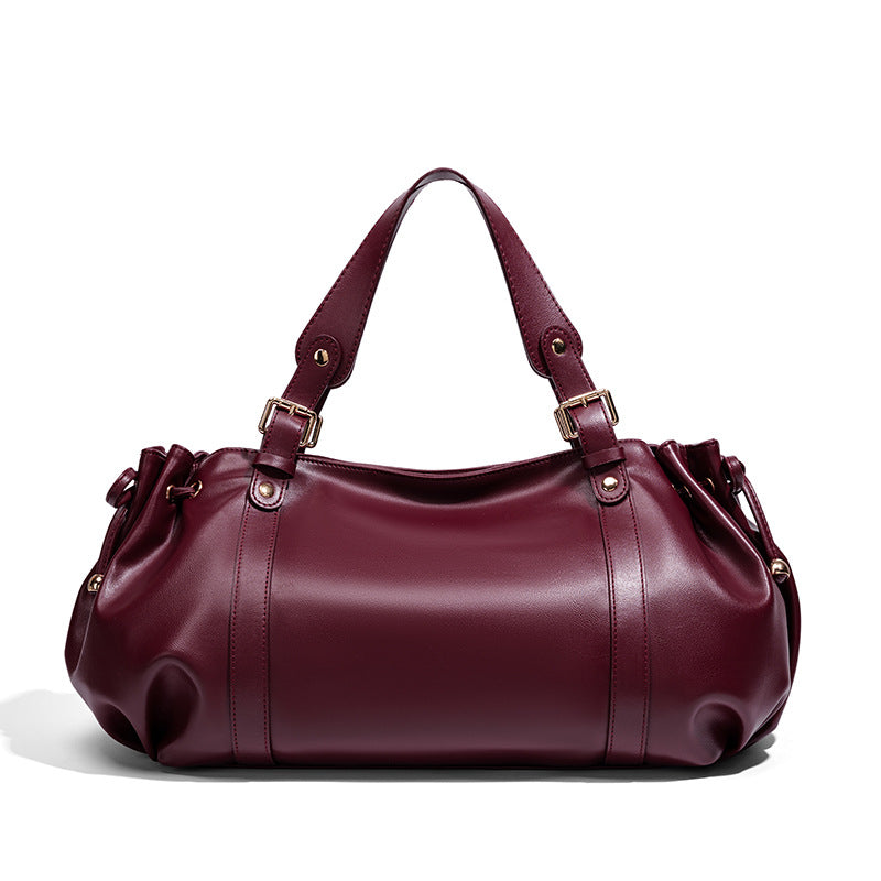 Stylish Leather Handbag Bowlift