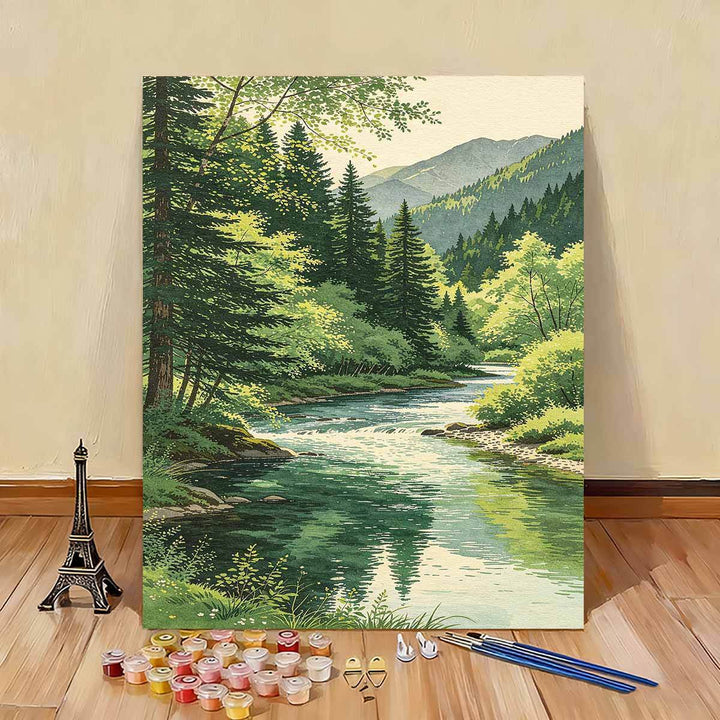 Scenic Nature Landscape Paint by Numbers Kit Bowlift