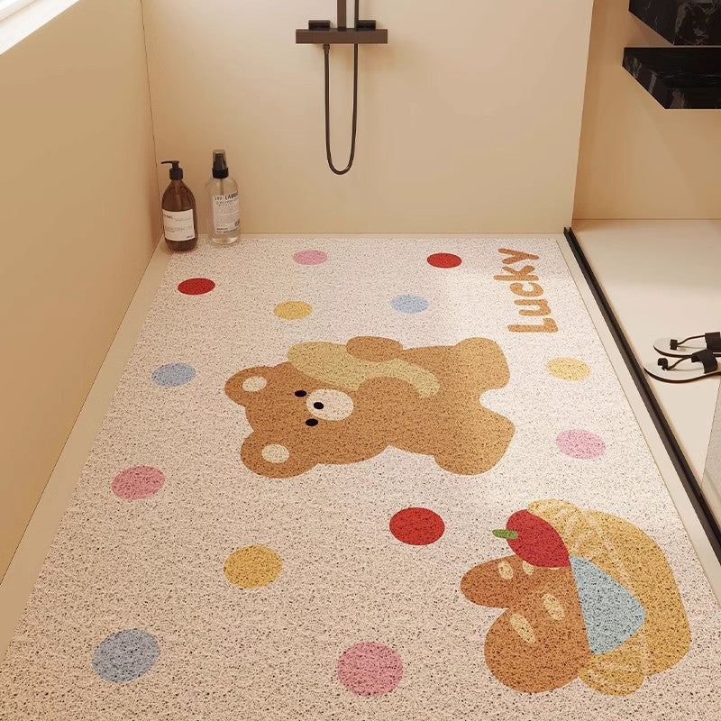 Playful Animal Themed Memory Foam Mat Bowlift