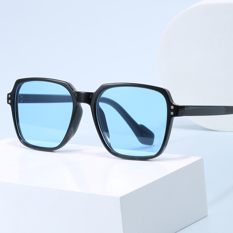 Women's fashionable square sunglasses with yellow lenses Bowlift