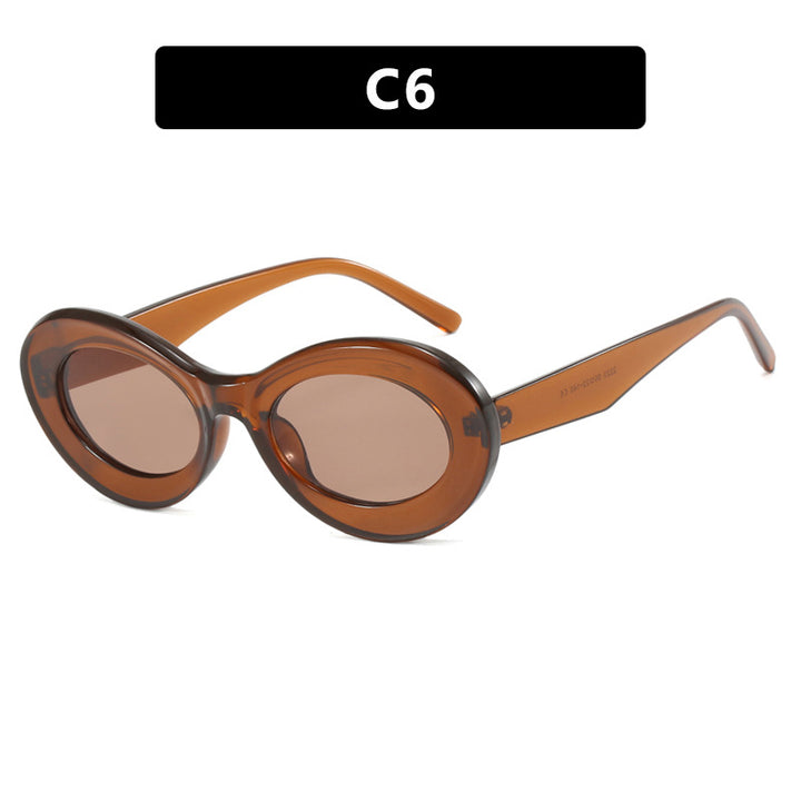 Women's oval sunglasses with modern lenses Bowlift