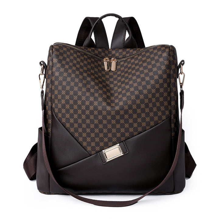 Stylish Geometric Patterned Backpack