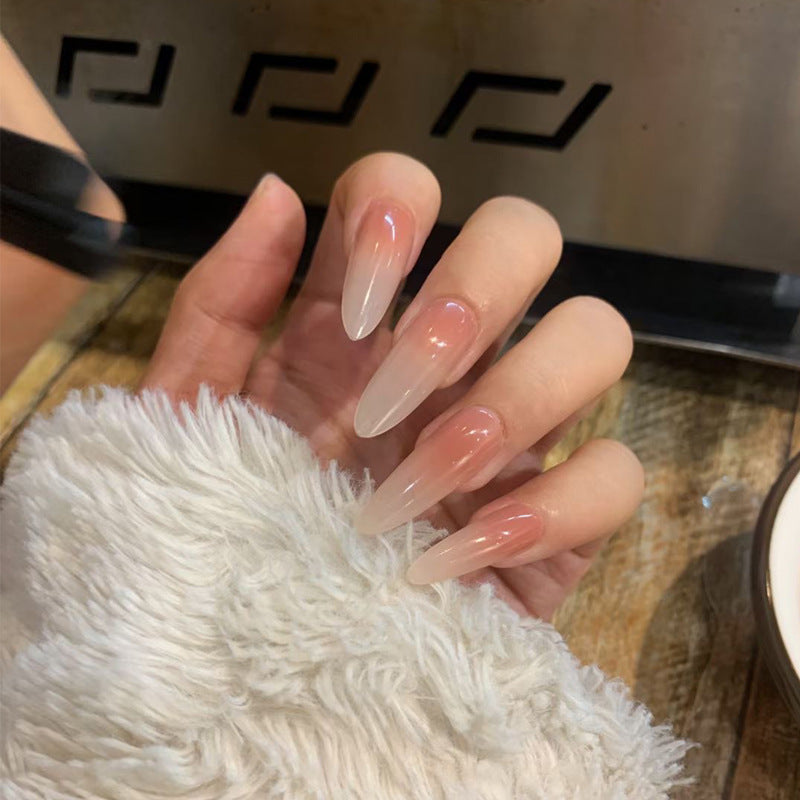 Natural Almond-Shaped Press-On Nails Bowlift