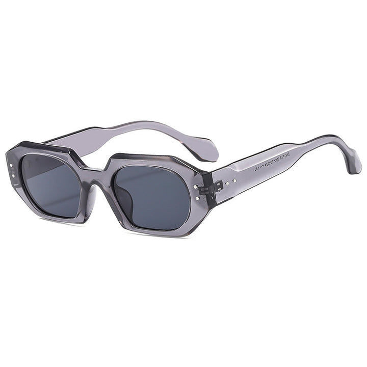 Women's Polished Sunglasses in Modern Octagon Design Bowlift