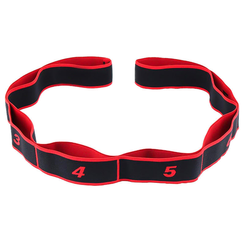 Numbered Multi-Loop Resistance Hip and Glute Training Band Bowlift