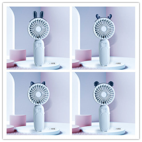 Ladies portable mini hand fan with delightful animal design Bowlift